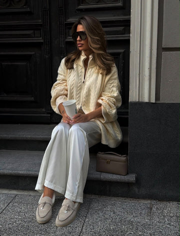 Megztinis Cable Knit