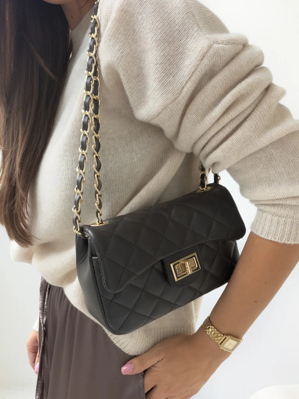 Dabīgās ādas soma Anella mini Leather
