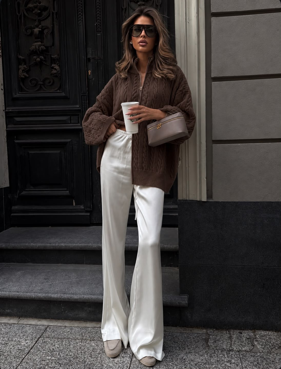 Megztinis Cable Knit