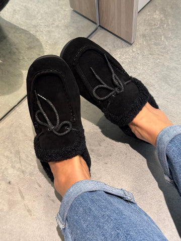 Natūralios odos loaferiai Wool