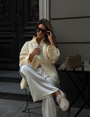 Megztinis Cable Knit