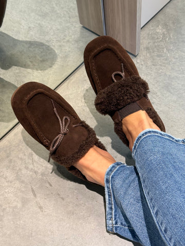 Natūralios odos loaferiai Wool