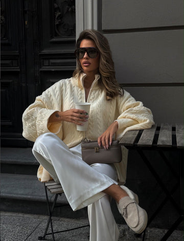 Megztinis Cable Knit