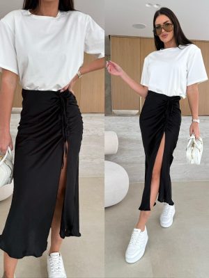 Satīna svārki Gemma