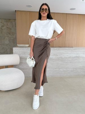 Satīna svārki Gemma