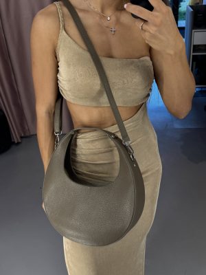 Īstas ādas rokassoma Moon